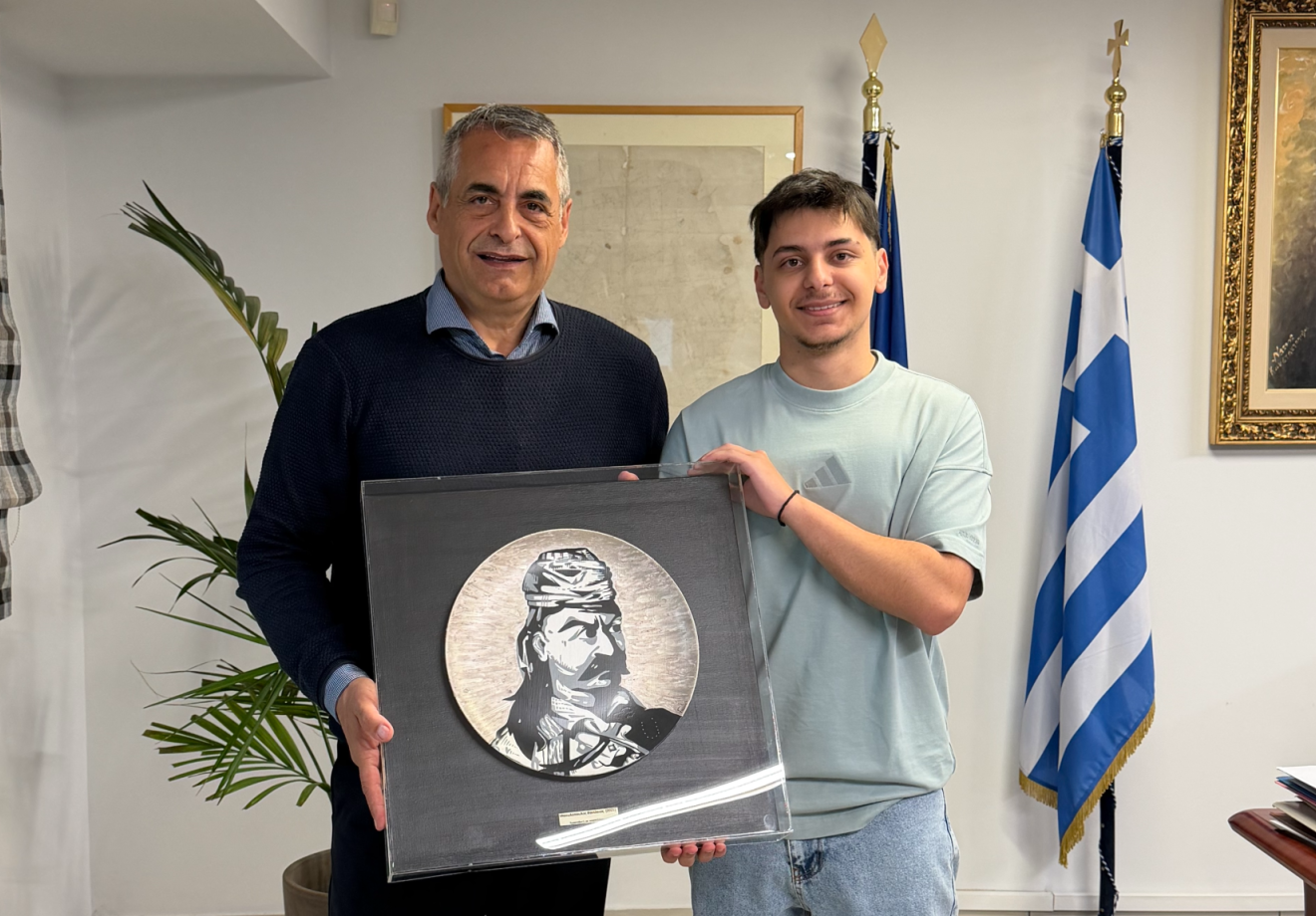 Κώστας Τζιούμης: «Με μεγάλη χαρά αποδεχθήκαμε σήμερα ένα ξεχωριστό έργο ζωγραφικής»