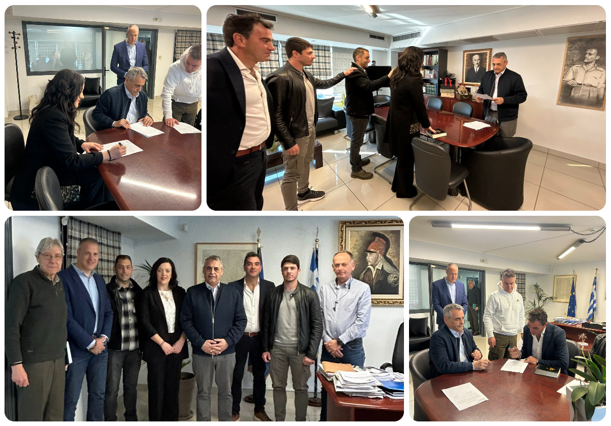 Κώστας Τζιούμης: “Καλωσορίζουμε στο Δήμο μας 4 νέους υπαλλήλους”