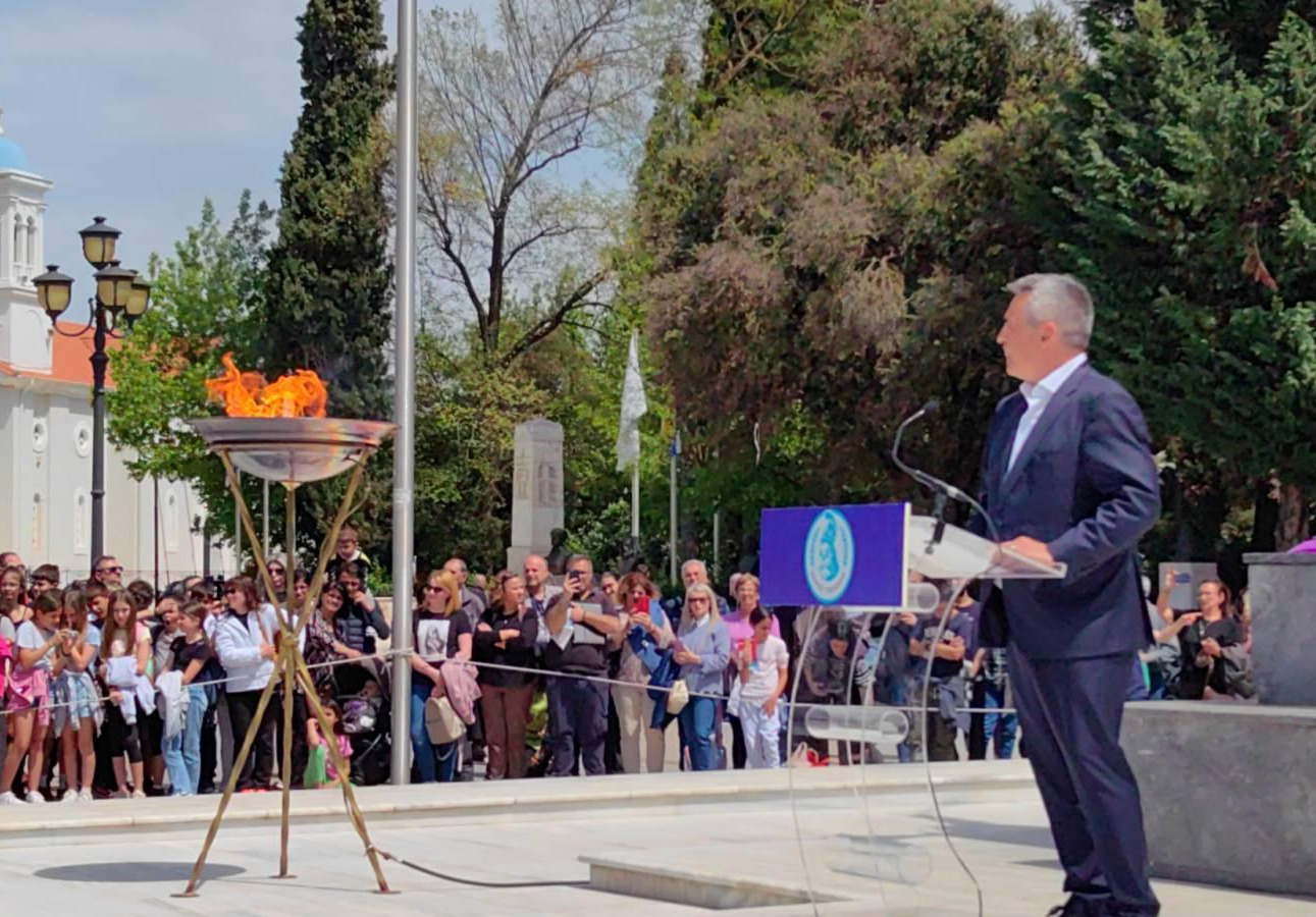 Κώστας Τζιούμης: « Η Τρίπολη, το λίκνο της ανεξαρτησίας και της ελευθερίας του νεώτερου Ελληνισμού, χαίρονται και τιμούν την διέλευση της Ολυμπιακής φλόγας από τα χώματά της»